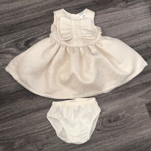 Carter’s Bow Holiday Dress/ matching diaper cover